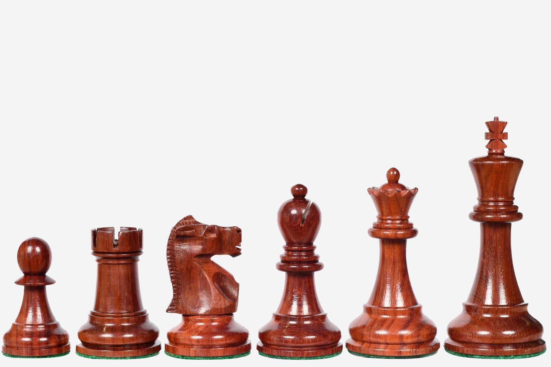 1972 Fischer Spassky chess pieces, bud rosewood and boxwood, hand carved in India