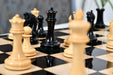 Hand carved knight detail on the Reproduction Imperial Collector Sinquefield Cup 2014 Ebony chess pieces