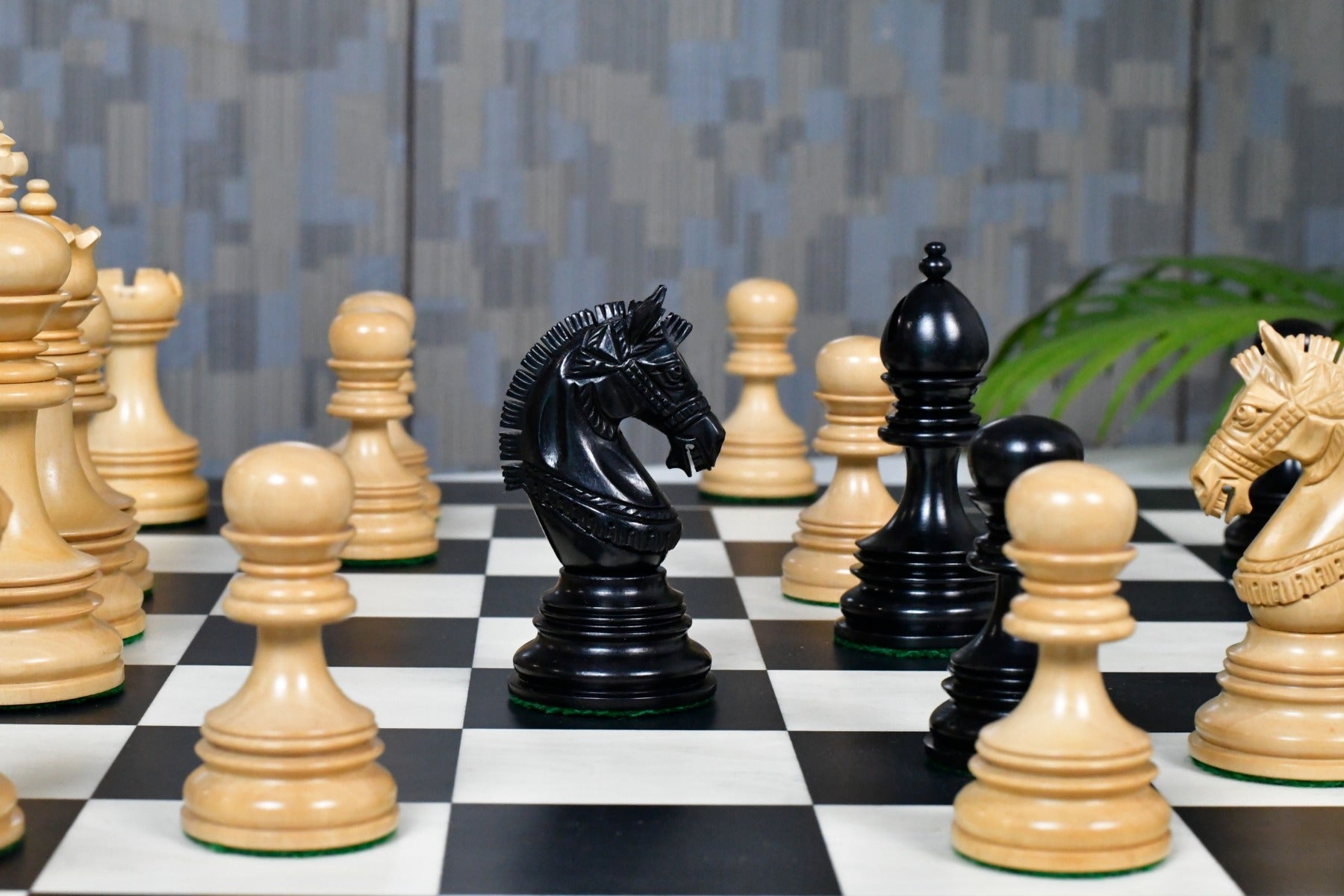 Indian Chetak II Customised Staunton 4.3 inch king chess set, Australia