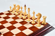 Hand carved knight detail on the 1950s Soviet Latvian Bud Rosewood chess pieces