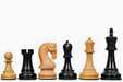 Sterling Chess Leningrad Club Sized chess pieces in ebonised wood and boxwood, 102mm king