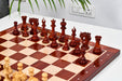 Viking Series wooden chess pieces, 114mm king, Bud Rosewood finish
