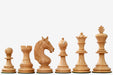 Bud Rosewood chess pieces with a 111mm king and weighted felted bases