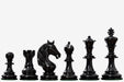 Monarch's Gambit Staunton chess pieces, ebony and boxwood, hand carved in India