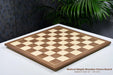 Spanish made walnut and maple veneer chess board