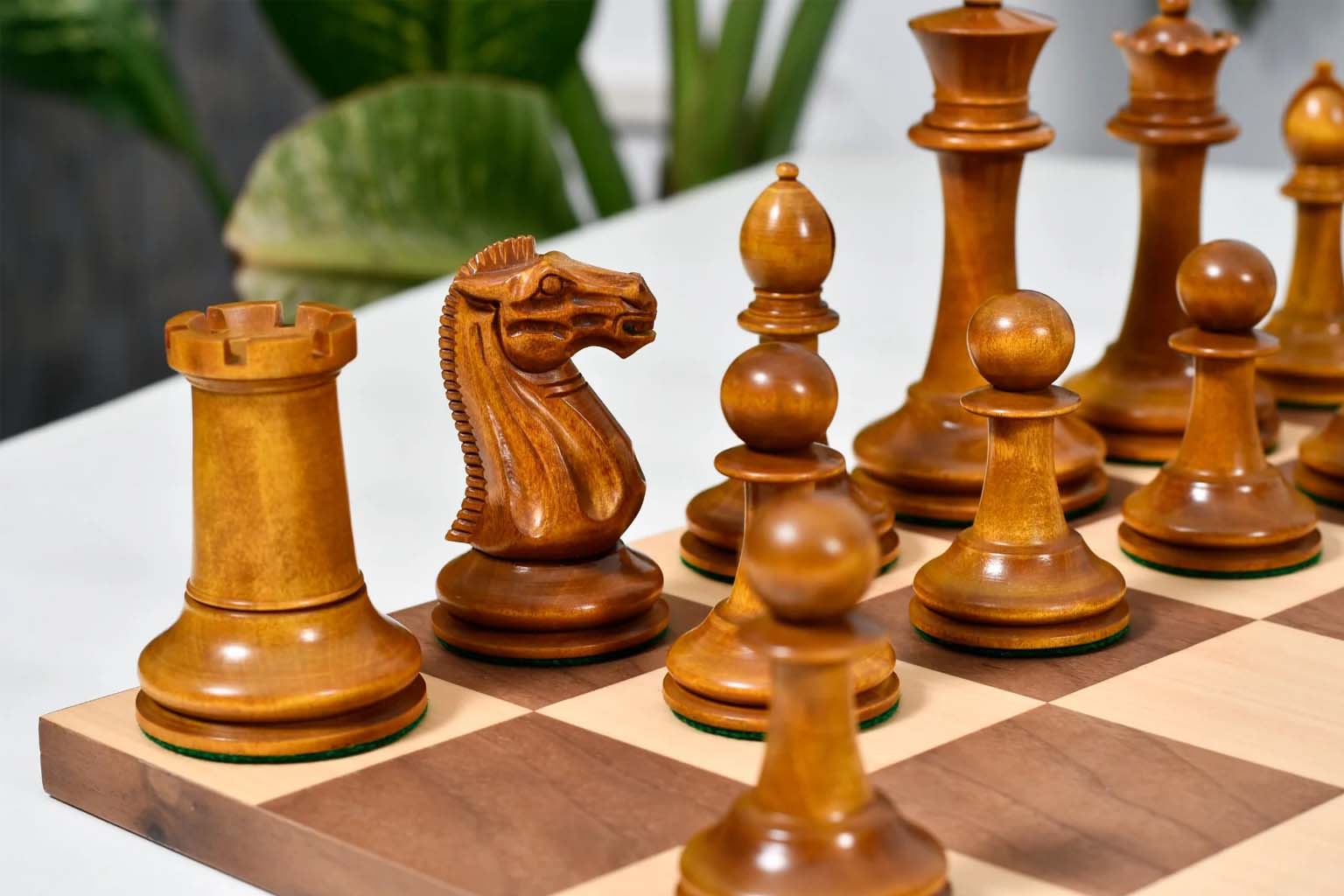 Reproduction Nathaniel Cooke 1849 Staunton Collector Ebony wooden chess pieces, 115mm king, Australia