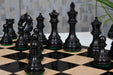 New Colombian Staunton ebony chess set on 50mm squares, Australia