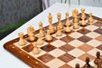 Full 34 piece New Colombian Staunton chess pieces in sheesham and boxwood, Sterling Chess Australia