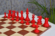 1849 Original Staunton chess pieces with a 115mm king in painted boxwood
