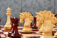 Pegasus Series Artisan Staunton wooden chess pieces, 118mm king, Bud rosewood finish