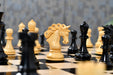 Pegasus Series Artisan Staunton wooden chess pieces, 118mm king, Genuine ebony finish