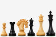 Sterling Chess Pegasus Series Artisan Staunton chess pieces in genuine ebony and boxwood, 118mm king