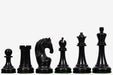 1963 1966 Piatigorsky Cup chess pieces, genuine ebony and boxwood, hand carved in India