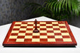 Rosewood grain chess board, close detail of the surface