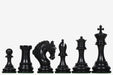 Excalibur Luxury Artisan chess pieces, genuine ebony and boxwood, hand carved in India