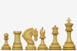 Genuine ebony chess pieces with a 118mm king and weighted felted bases
