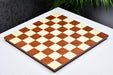 Red ash burl borderless chess board, close detail of the burl figure