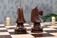 Romanian Hungarian National Tournament wooden chess pieces, 98mm king, Rosewood finish
