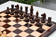 Rosewood chess pieces with a 98mm king and felted bases