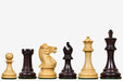 Sterling Chess Pro Tournament Staunton chess pieces in Indian rosewood and boxwood, 98mm king