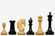Sterling Chess Red Rum Luxury Staunton chess pieces in genuine ebony and boxwood, 112mm king