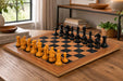 Ancient Indian Warrior Luxury chess set in ebony with a 55cm board