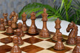 Sheesham and boxwood Colombian Staunton chess set on 55mm squares, Australia