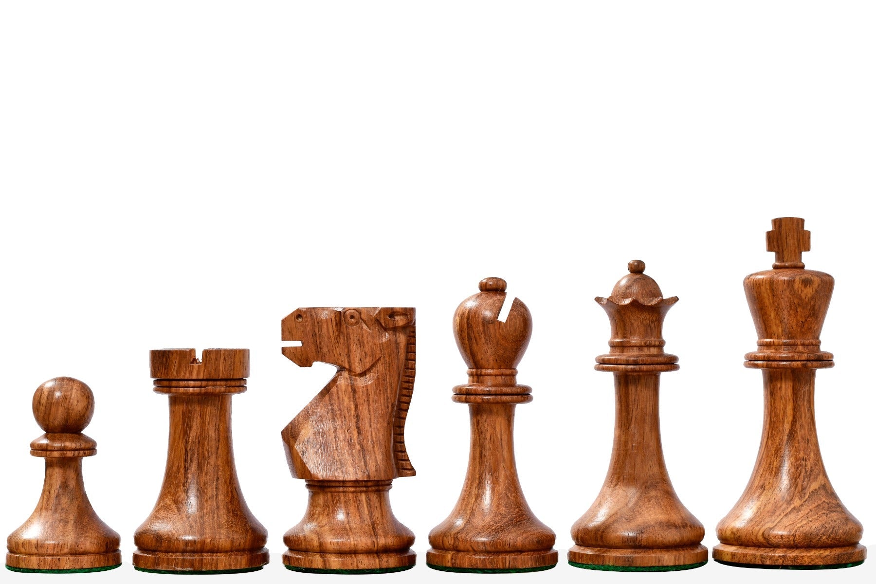Old Vintage English chess pieces, sheesham and boxwood, hand carved in India