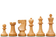 Sheesham chess pieces with a 98mm king and weighted felted bases