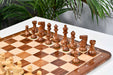 Knight carving detail on the Old Vintage English chess pieces in sheesham and boxwood