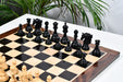 Knight carving detail on the Sher E Punjab Series chess pieces in genuine ebony and boxwood