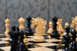 Full 34 piece Sher E Punjab Series chess pieces in genuine ebony and boxwood, Sterling Chess Australia