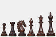Shera Series Staunton V2.0 chess pieces in rosewood, 115mm king