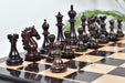 Rosewood wooden chess pieces, 115mm king, Sterling Chess Australia