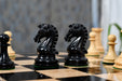 Sinquefield Cup 2017 wooden chess pieces, 95mm king, Genuine ebony finish