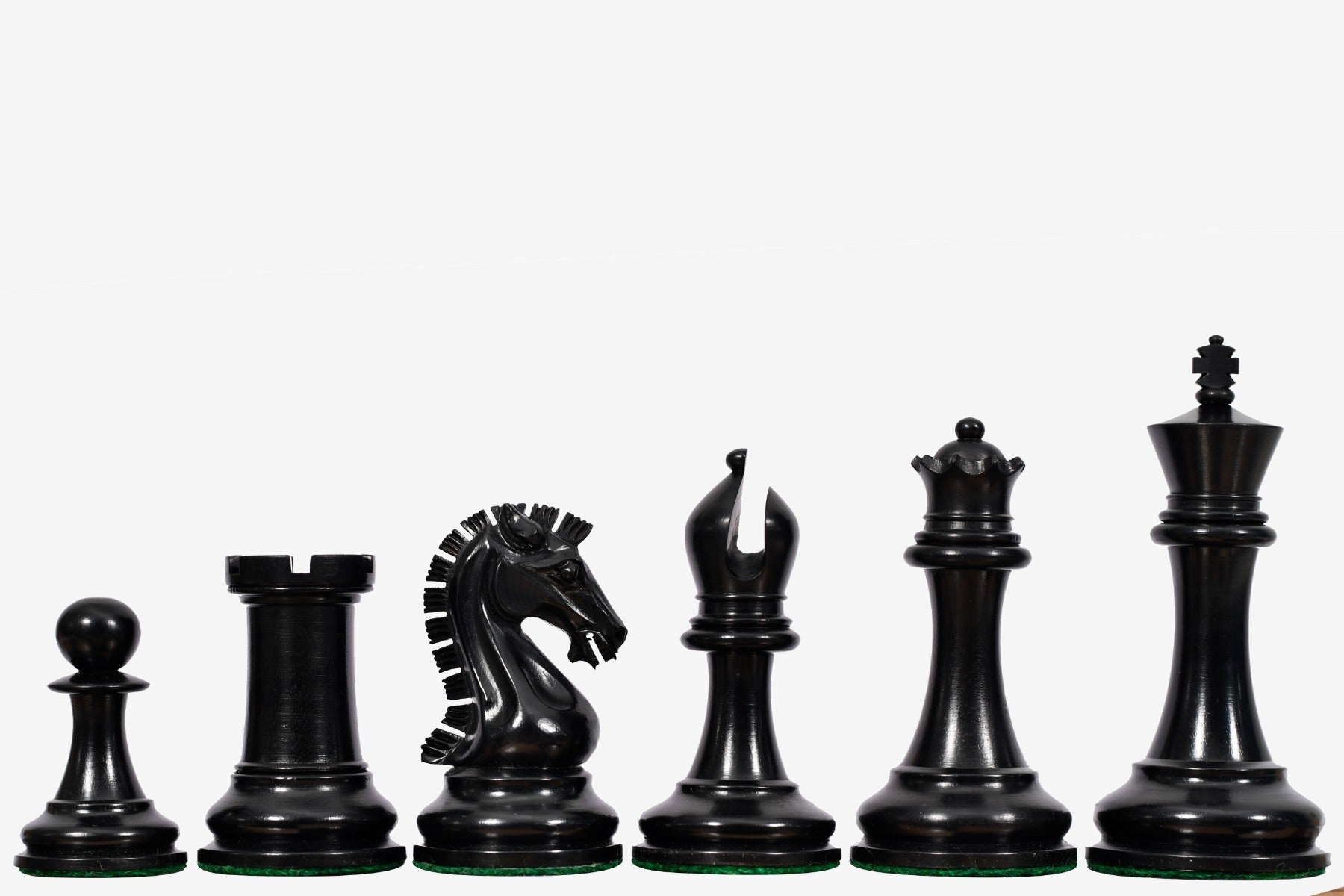 Sinquefield Cup 2017 chess pieces, genuine ebony and boxwood, hand carved in India