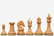 Genuine ebony chess pieces with a 95mm king and felted bases