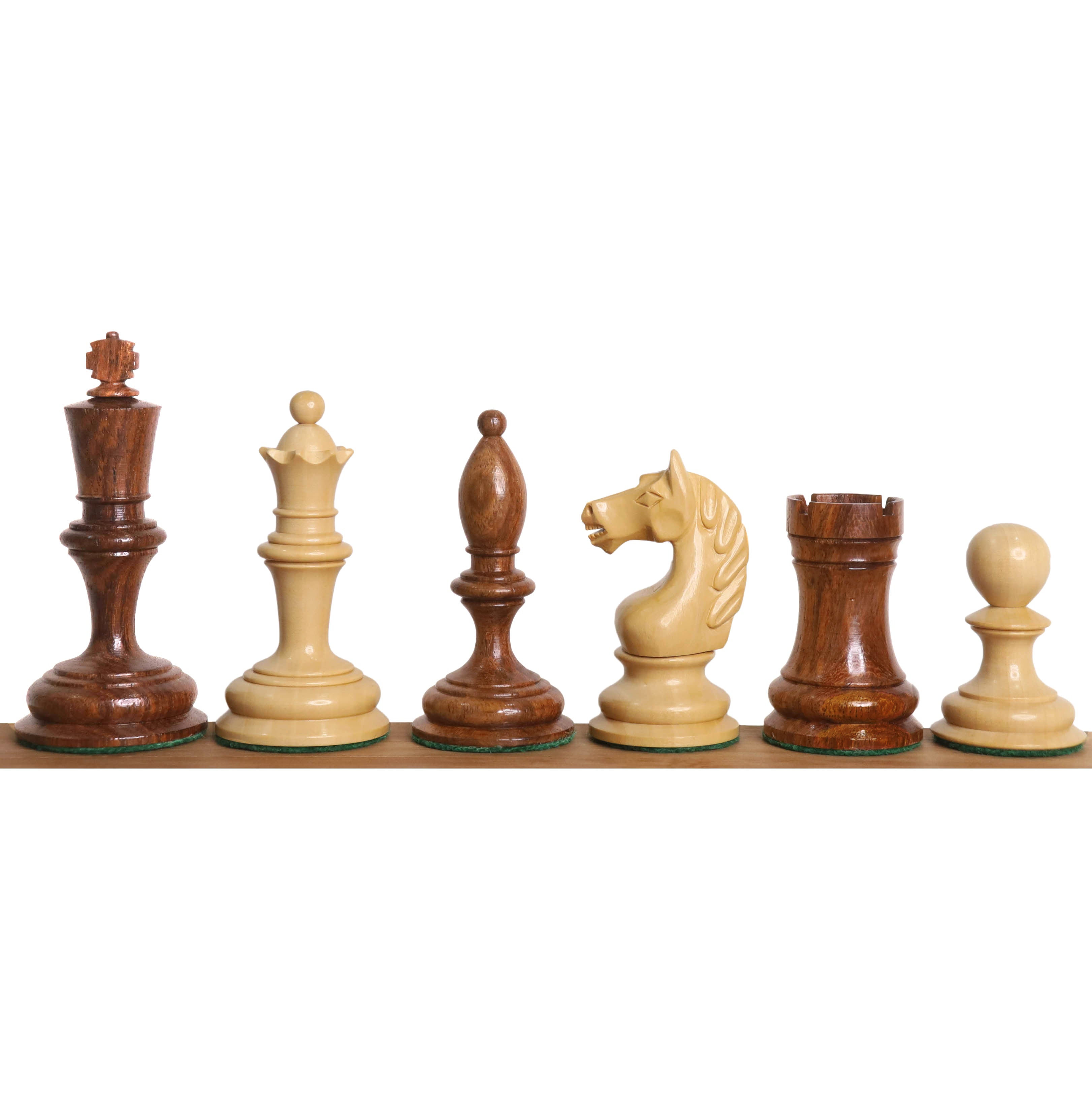 1933 Botvinnik Flohr-I Soviet 91mm Chess Pieces