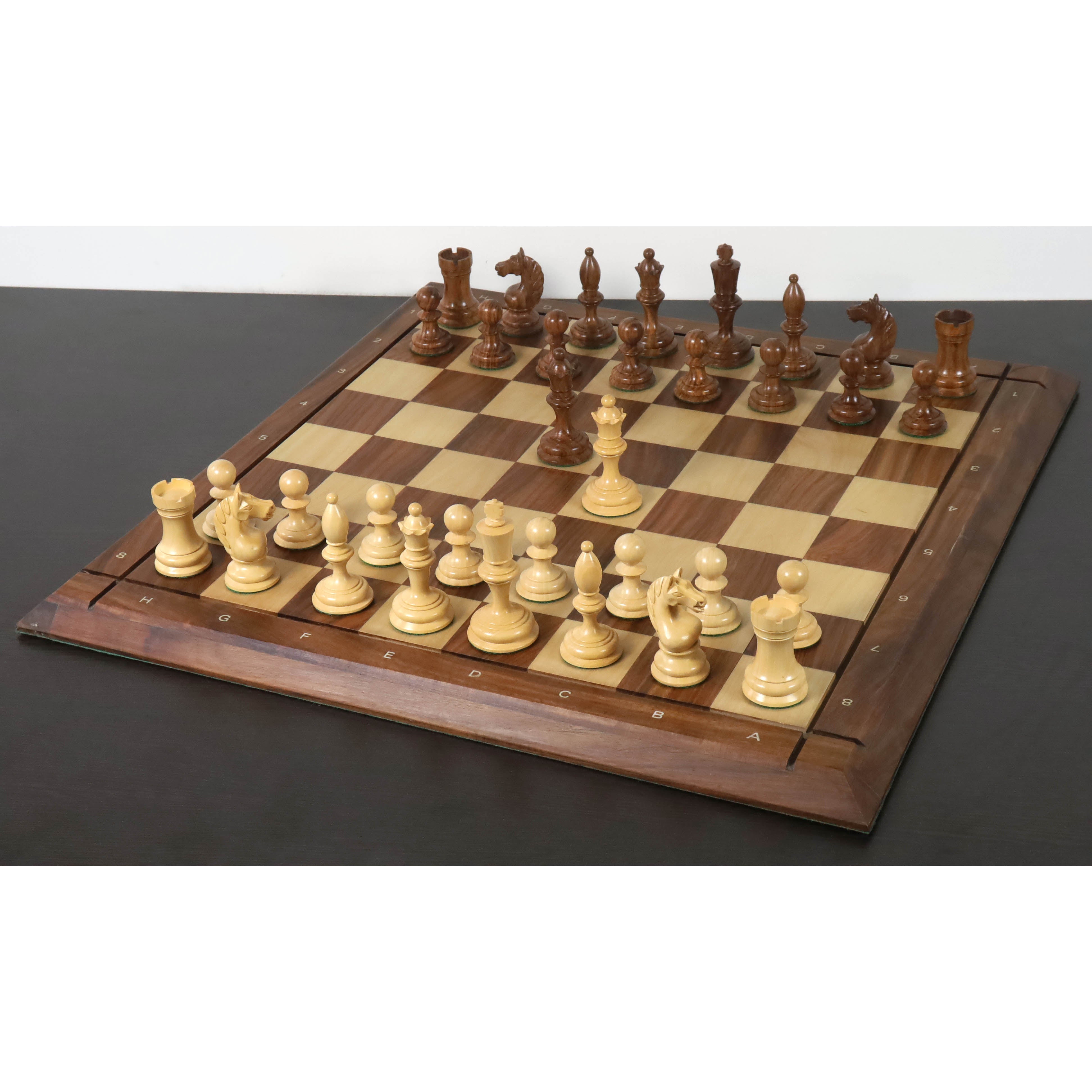 1933 Botvinnik Flohr-I Soviet 91mm Chess Pieces