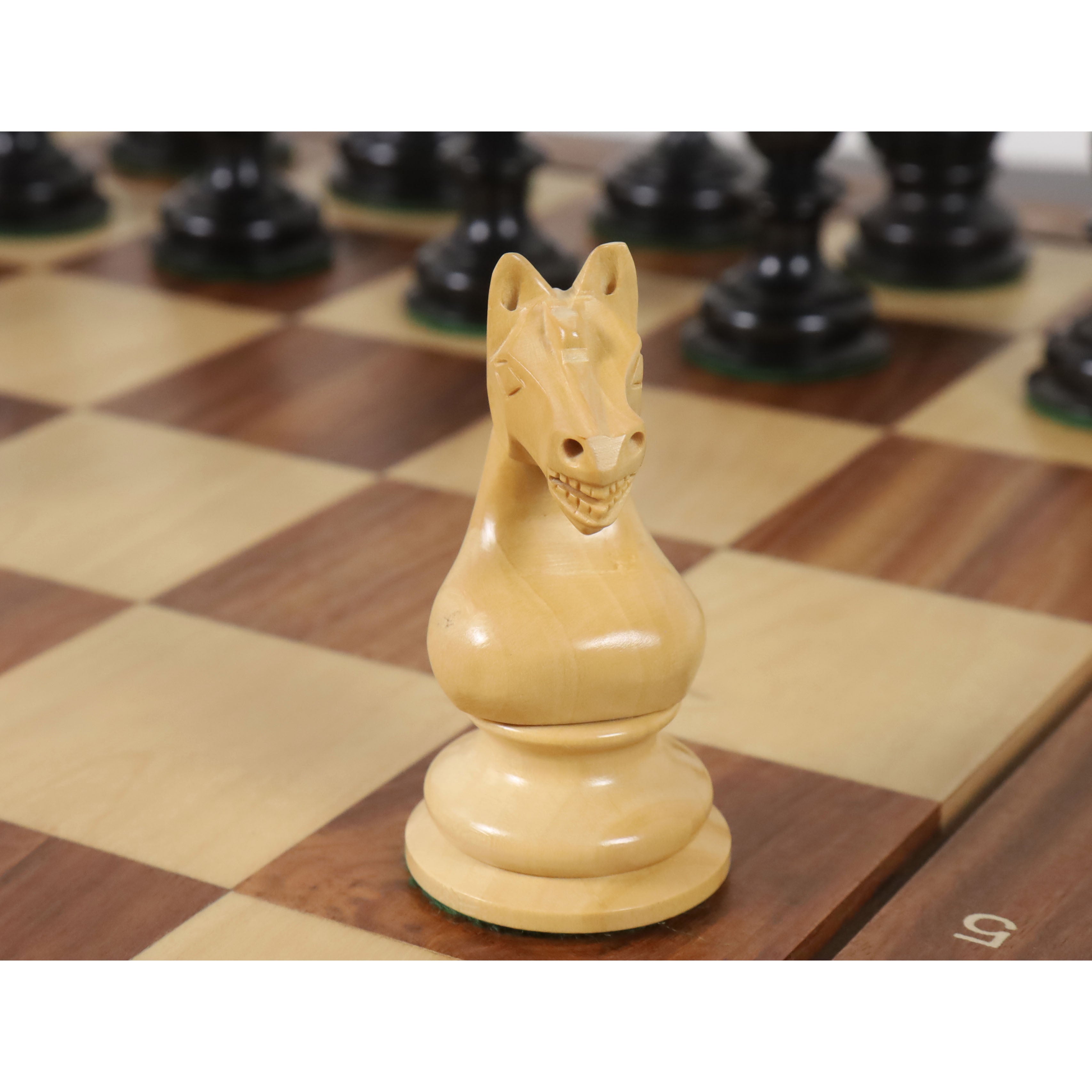 1933 Botvinnik Flohr-I Soviet 91mm Chess Pieces