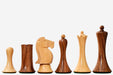 Sterling Chess Minimalist Soviet Style chess pieces in sheesham and boxwood, 93mm king