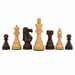 Double weighted 85mm boxwood and sheesham Staunton chess pieces by Dal Rossi