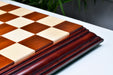 Luxury bud rosewood and maple chess board at an angle