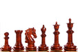 French Warrior Luxury chess pieces, bud rosewood and boxwood, hand carved in India