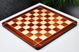 Rounded edge bud rosewood chess board, close detail of the grain