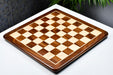 Sheesham chess board at 60mm squares, close detail of the grain