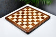 Sheesham and maple chess board, close detail of the grain