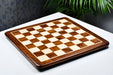 Player's Choice sheesham chess board showing its 20mm thickness
